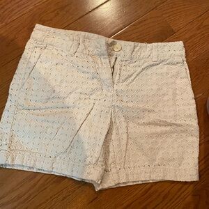 LOFT Cream Eyelet Women's Shorts